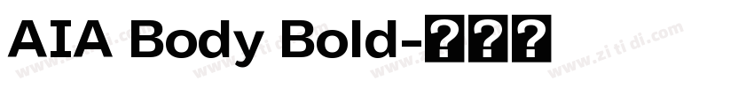 AIA Body Bold字体转换